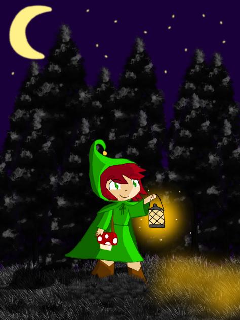 Under the moonlight...