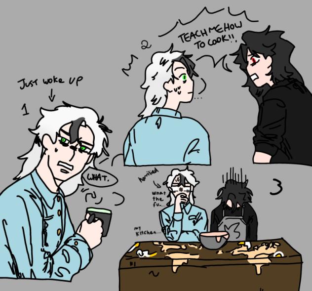He can’t cook…