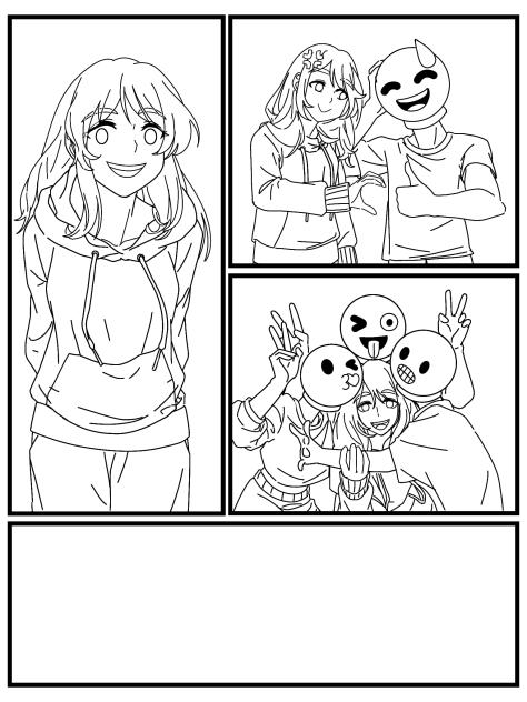 Nita & Emoji Friends(Lineart)