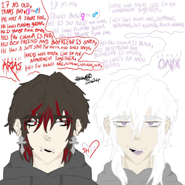 Arias and Onyx ship (2 of my oc's)