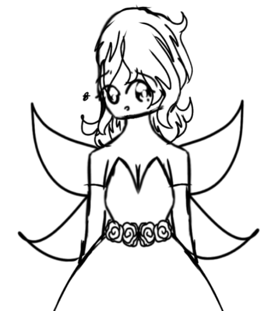 A Fairy that looks weird Sketch