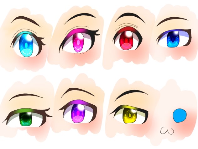 うちの子の眼描き方