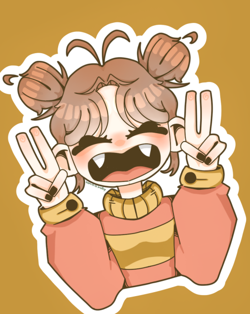 cute girl with hair buns#2