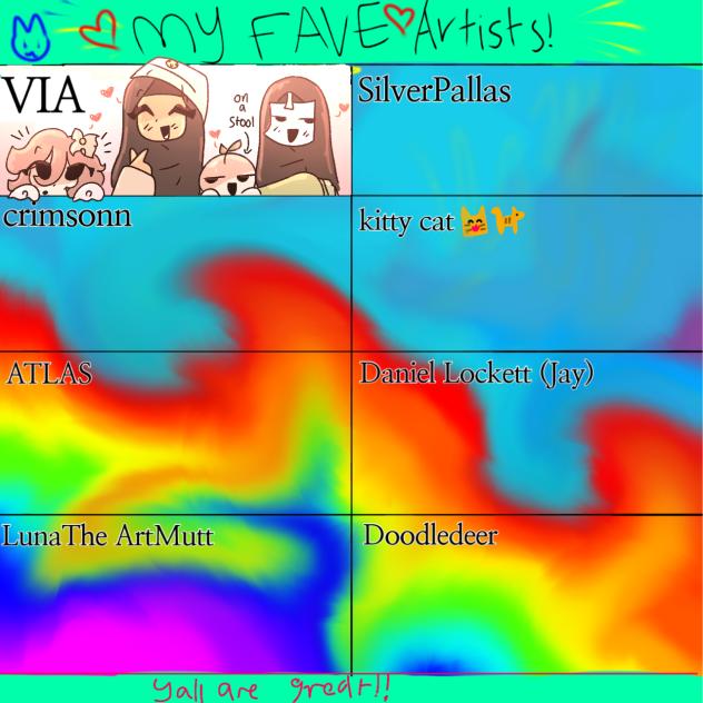 Fav artist thing