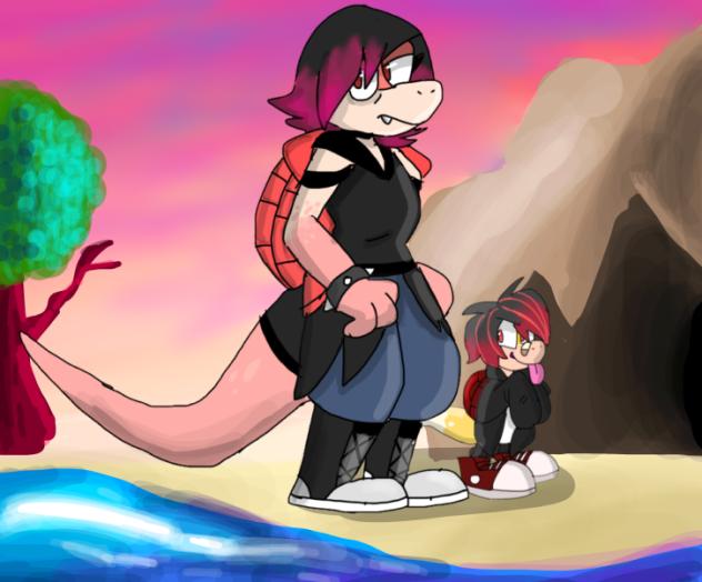 Shellscale and Shellbert 🐢👹