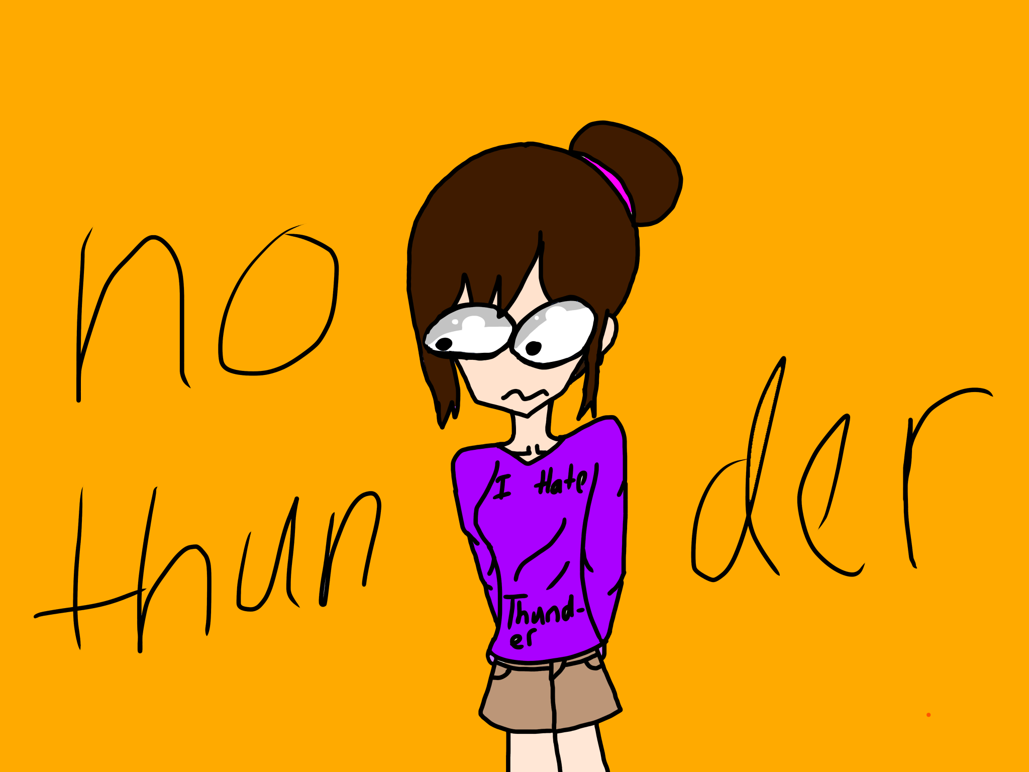 it was thundering OMG aghhhhhhh - ibisPaint