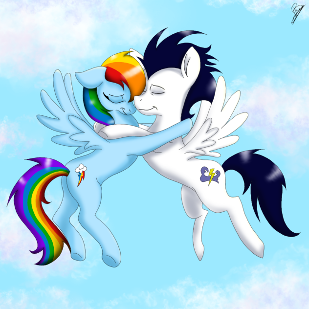 Rainbow Dash and Soarin