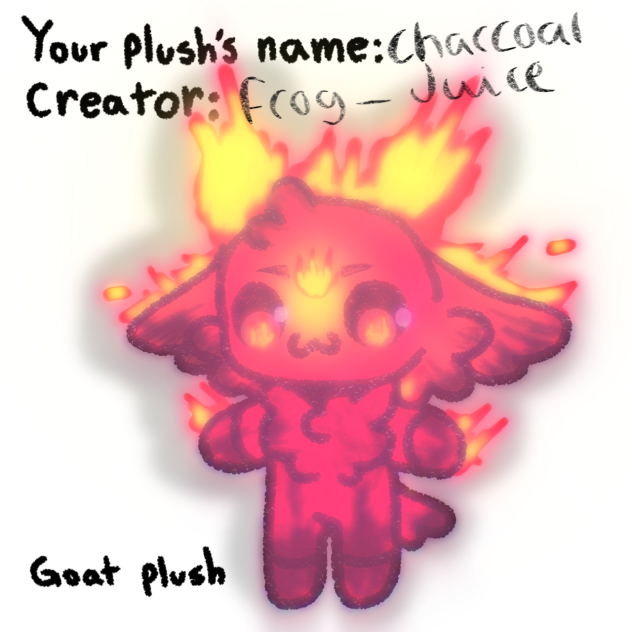 My Goat Plushie!!
