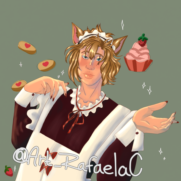Cook cat man - ibisPaint