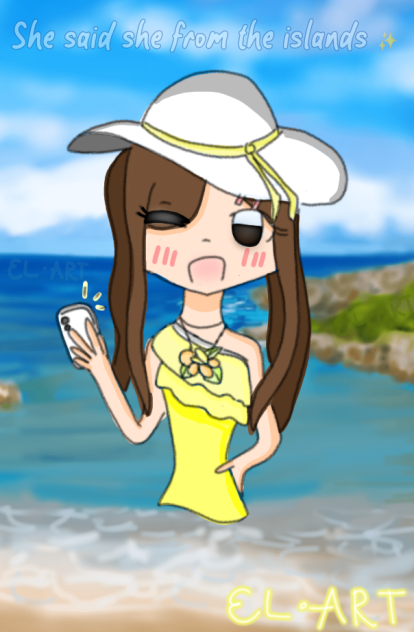 She said she from the islands - ibisPaint