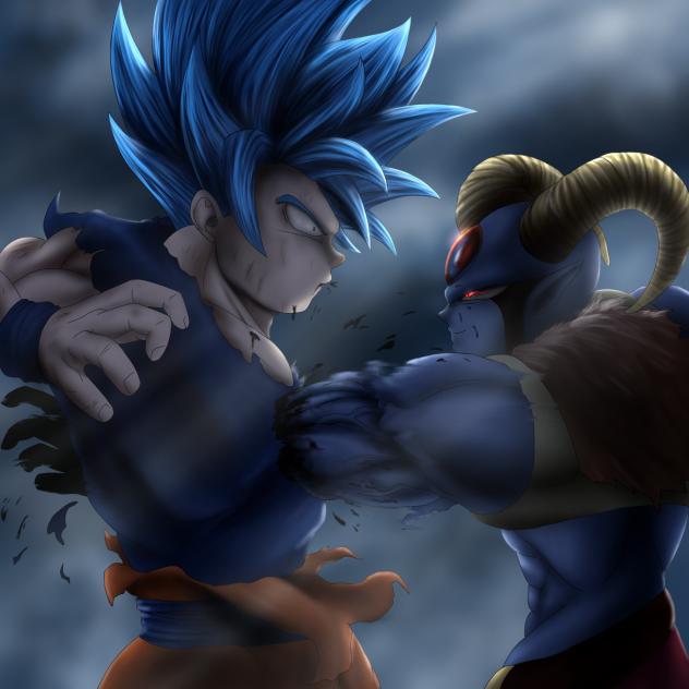 Goku vs Moro fan art