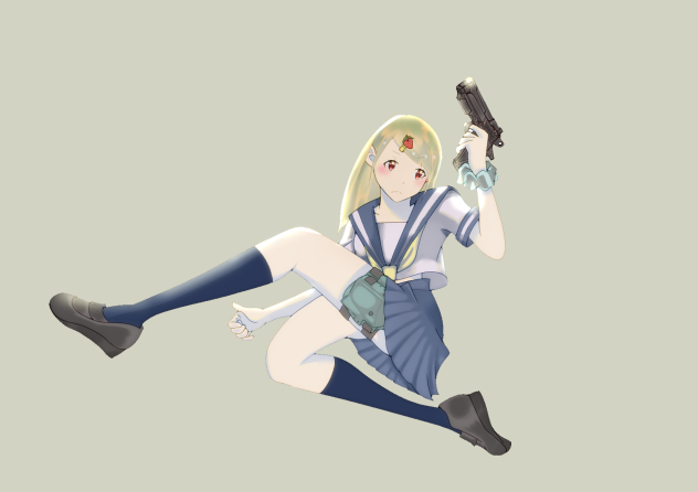 セーラー服とハンドガン