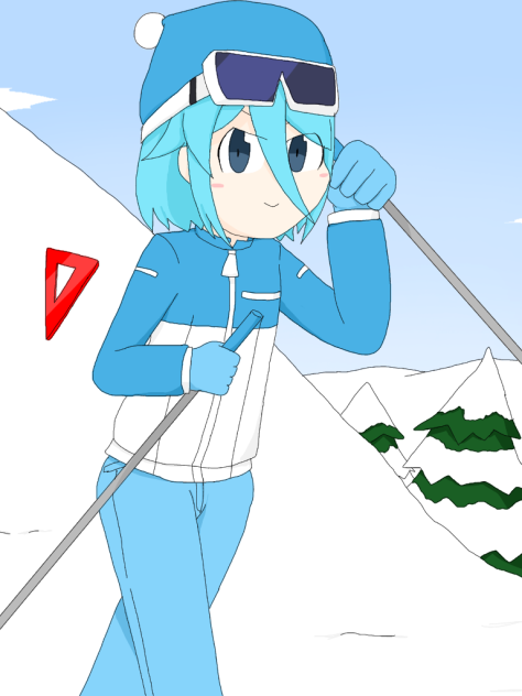 スキー絵描いてスキー行ってきたつもりになる【BluePlanets ロウェイ】