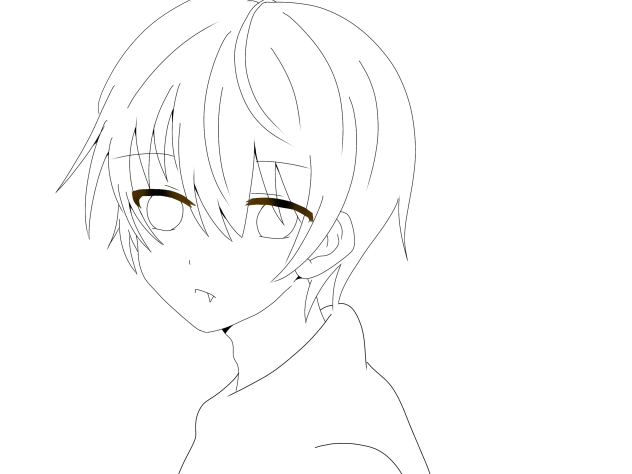 男の子線画③