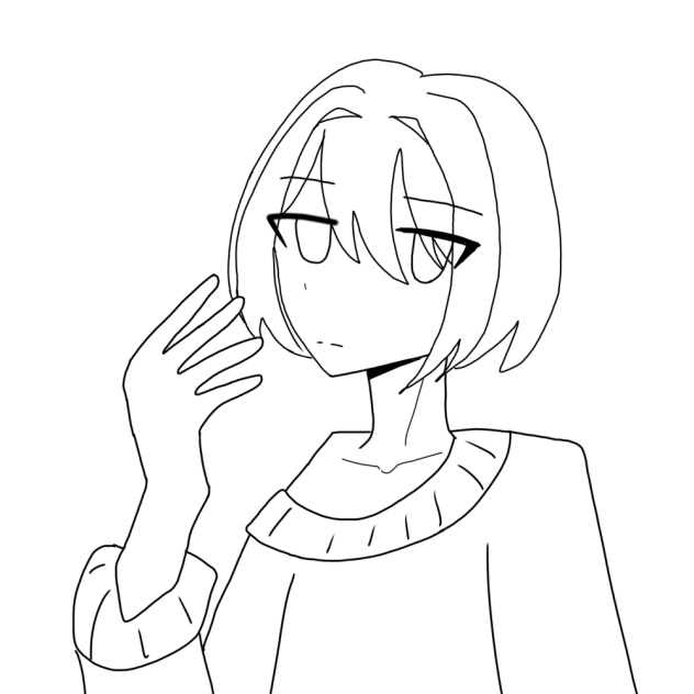 キャラくん線画