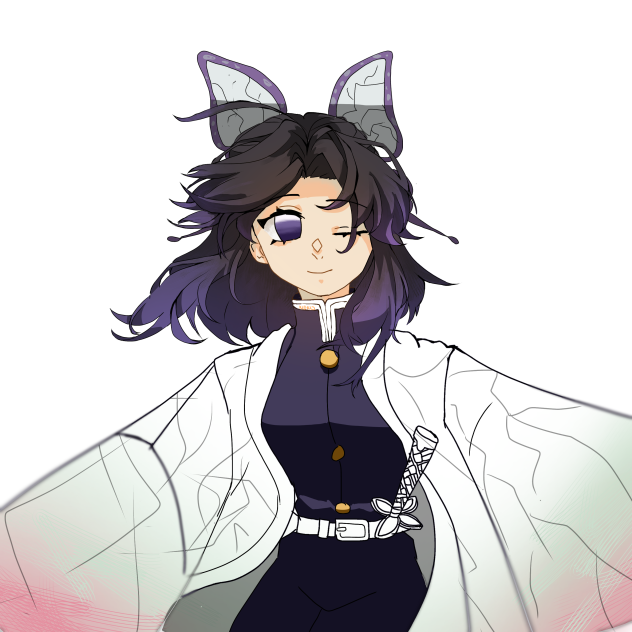 shinobu with her hair down