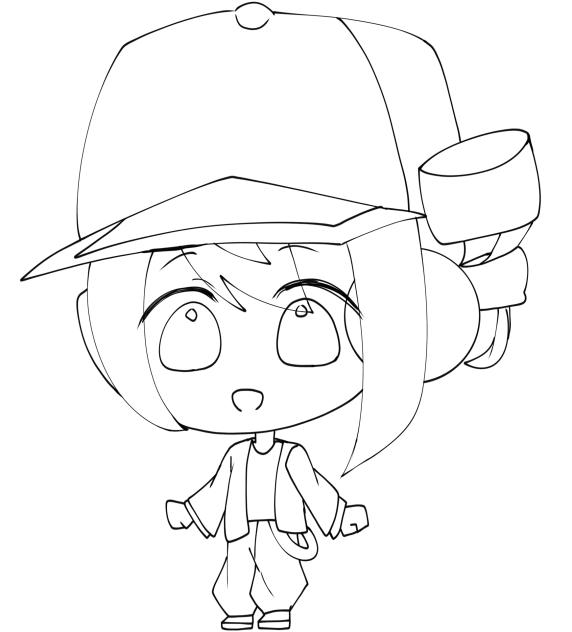立ち絵線画