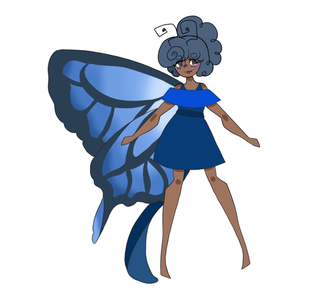 Blue morph butterfly fairy