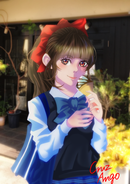 秋の黄昏時に君と