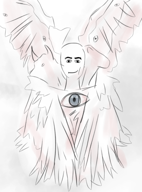 drawing angel cus I'm bored