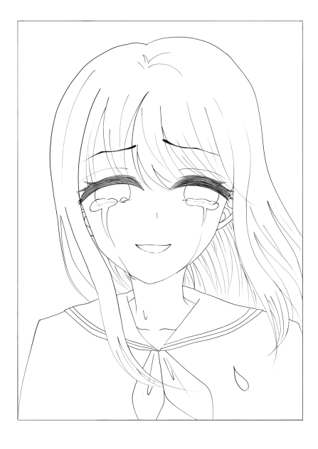 絶望の涙    ぬりえー