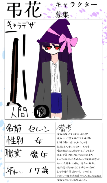 キャラ募集！参加！