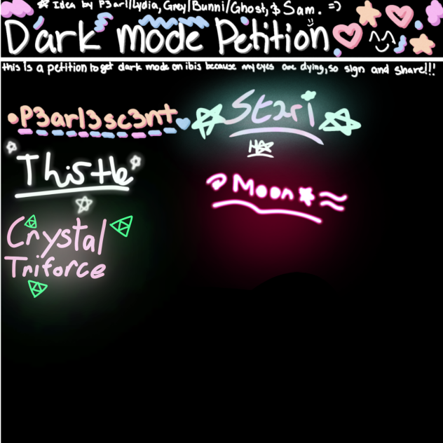 dark mode NOW ibisPaint