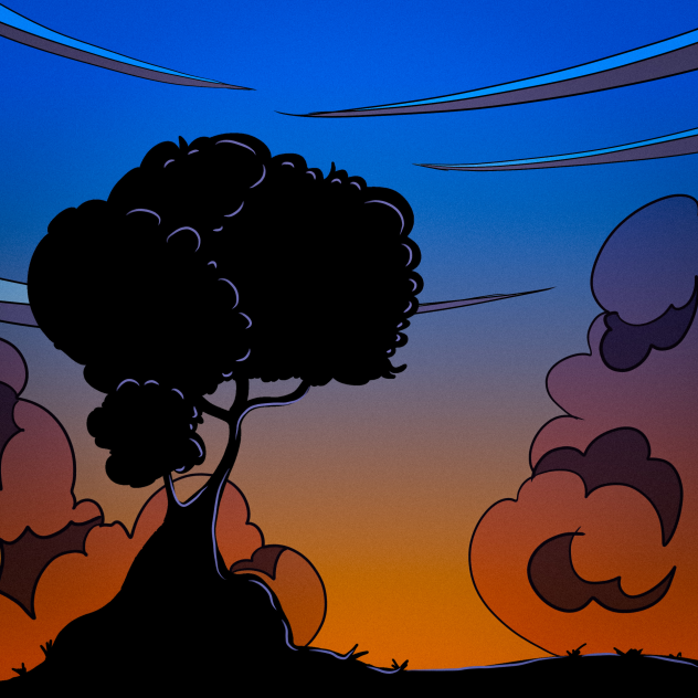 tree shadow (colored)