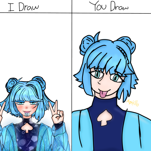 I draw you draw with Alexah