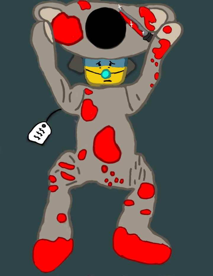 Psycho bear fan art - ibisPaint