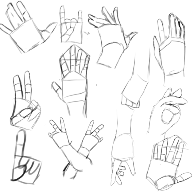 Hand drawings