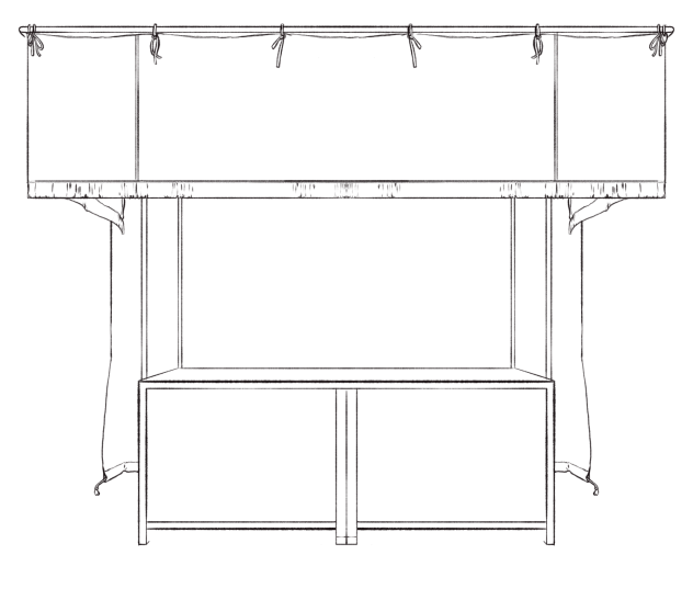 屋台_線画