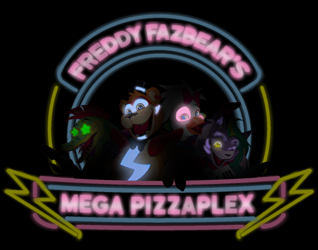 Mega PizzaPlex Logo - Lights Out Style