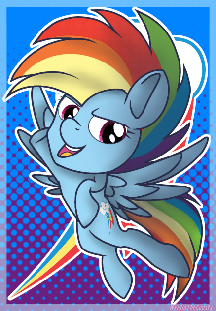PONY LIFE SPEEDPAINT. RAINBOW DASH