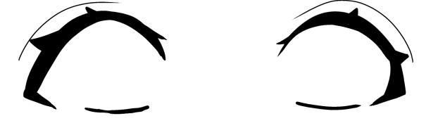 青色の瞳　線画