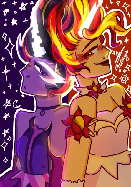 🌑🌃Twilight Sparkle X🌇🌄Sunset Shimmer