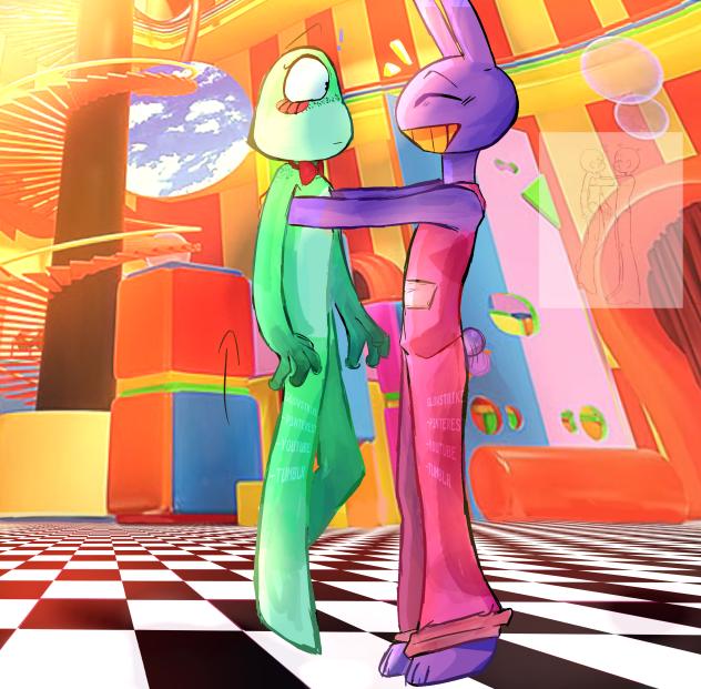 Look at these two silly goobers