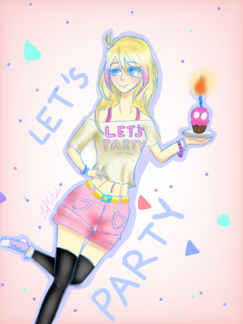 (Speed paint)FNAF2;Toy Chica