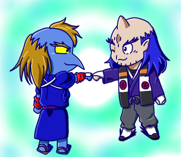 蒼兄さんと黒鴉さん 衣装チェンジ Ibispaint