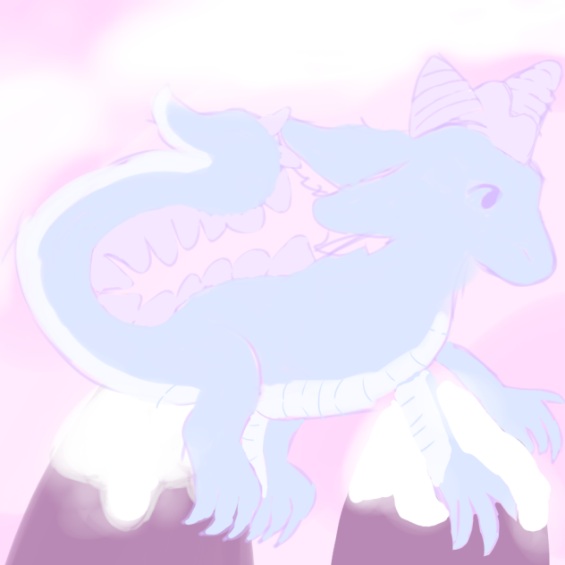 Pastel Dragon of the mountains 🩵