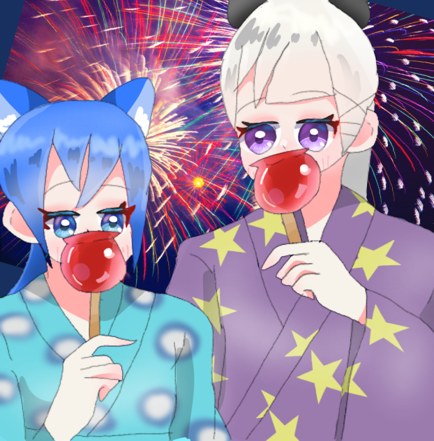 リアンの塗り絵大会