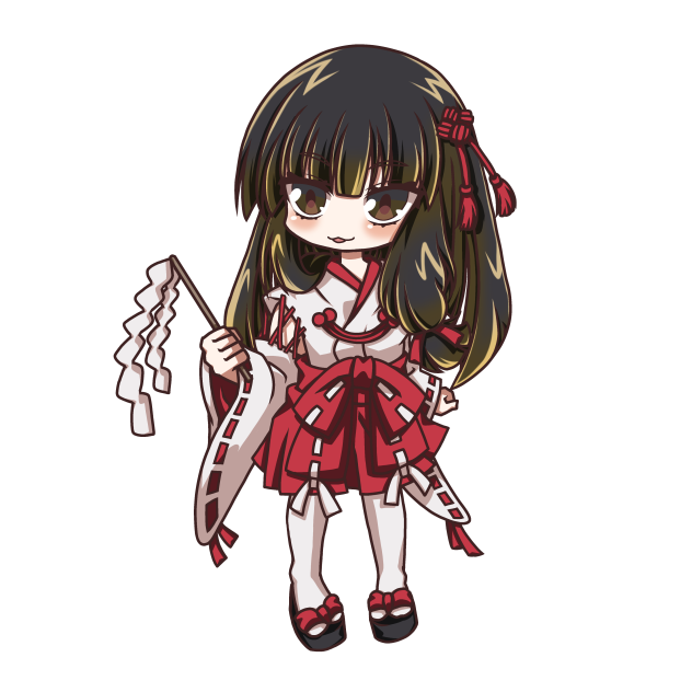 オリジナル巫女(塗り