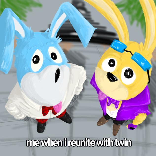 Bon and springbonnie reaction meme