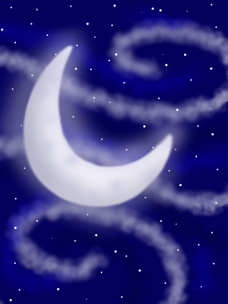 Night Sky (Moon) - ibisPaint