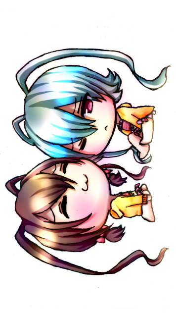 ゴキブリ擬人化(チャバネ、アルビノ)