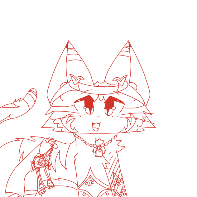 Thoma as a cat (sketch)