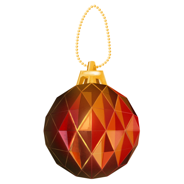 Christmas Ball Triangular Pattern