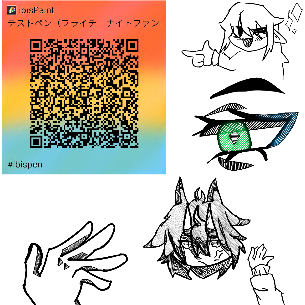 line art brush - ibisPaint