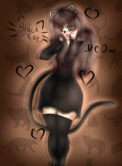 Vicka black cat