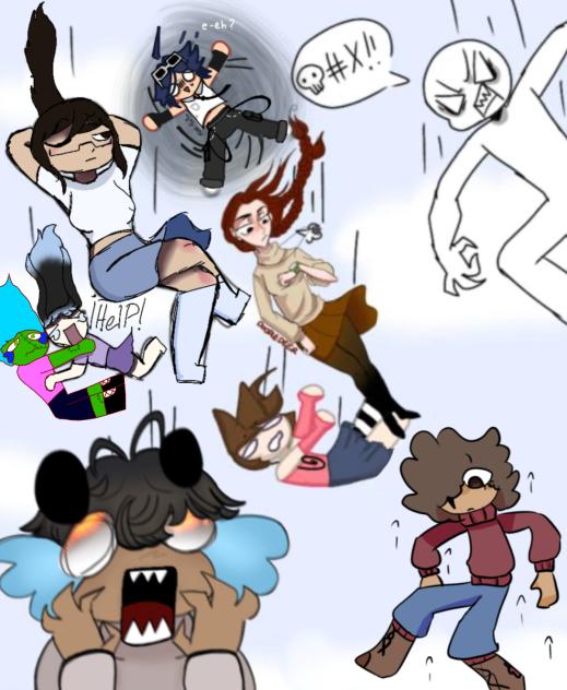 Falling collab - ibisPaint